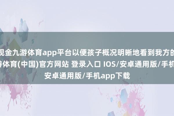 现金九游体育app平台以便孩子概况明晰地看到我方的逾越-九游体育(中国)官方网站 登录入口 IOS/安卓通用版/手机app下载
